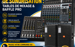 Equipez-vous en matériel de sonorisation : tables de mixage & baffles profession